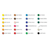 Maker Source Basics Acrylic Paint, 24 count, Multicolor 2oz Bottles