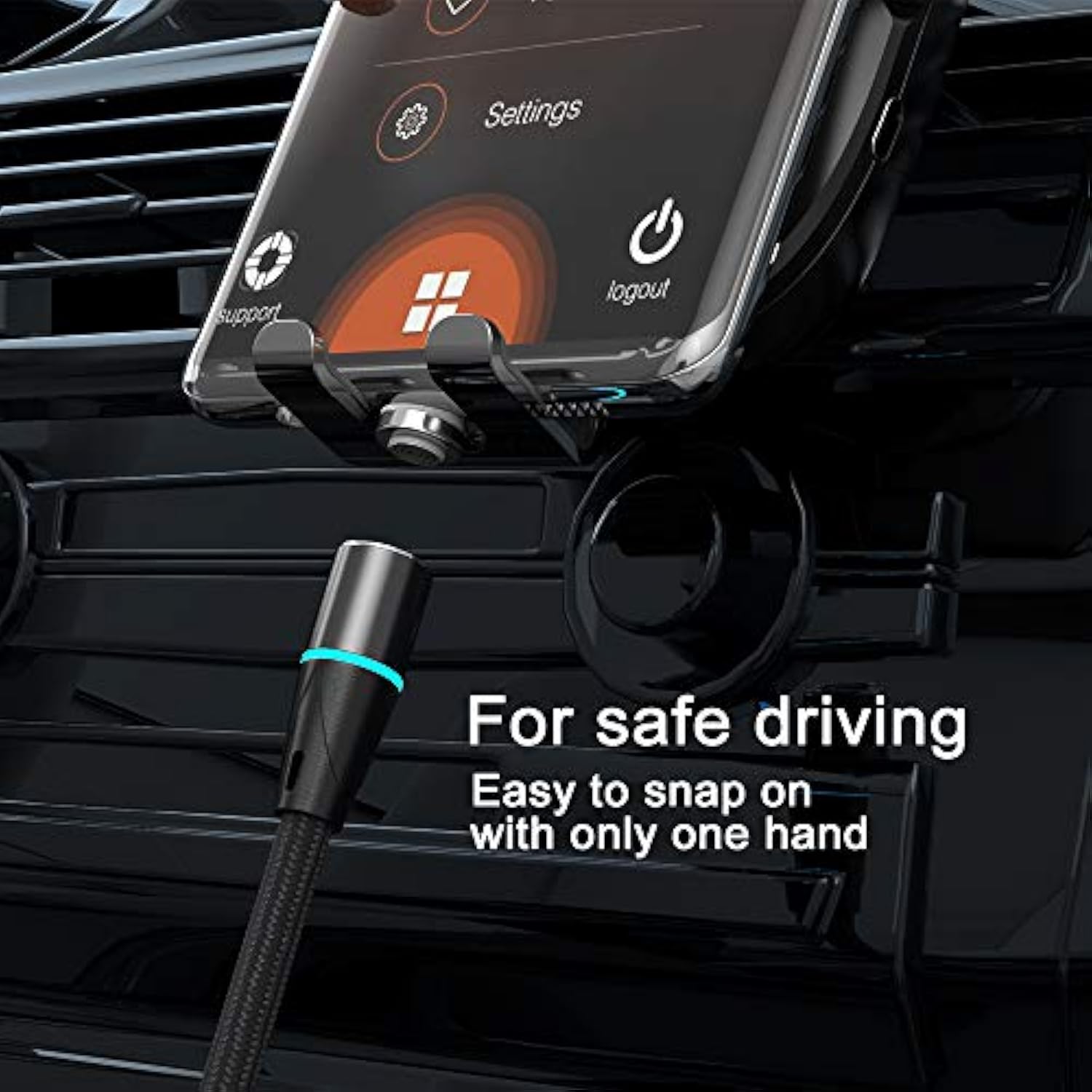 Magnetic Charging Cable,2In1 Gen12 (1Ft/3 Pack Black) 18W Fast Charging And Data Transfer Magnetic Charger For Usb-C And Micro-Usb Phones