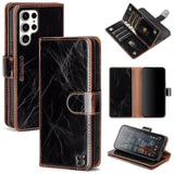 Compatible With Samsung Galaxy S25 Ultra Wallet Case With Card Holder,Women Men Rfid Blocking Pu Leather Flip Tpu Protective Cover Credit Card Slots,Phone Case For S25 Ultra,Coffee