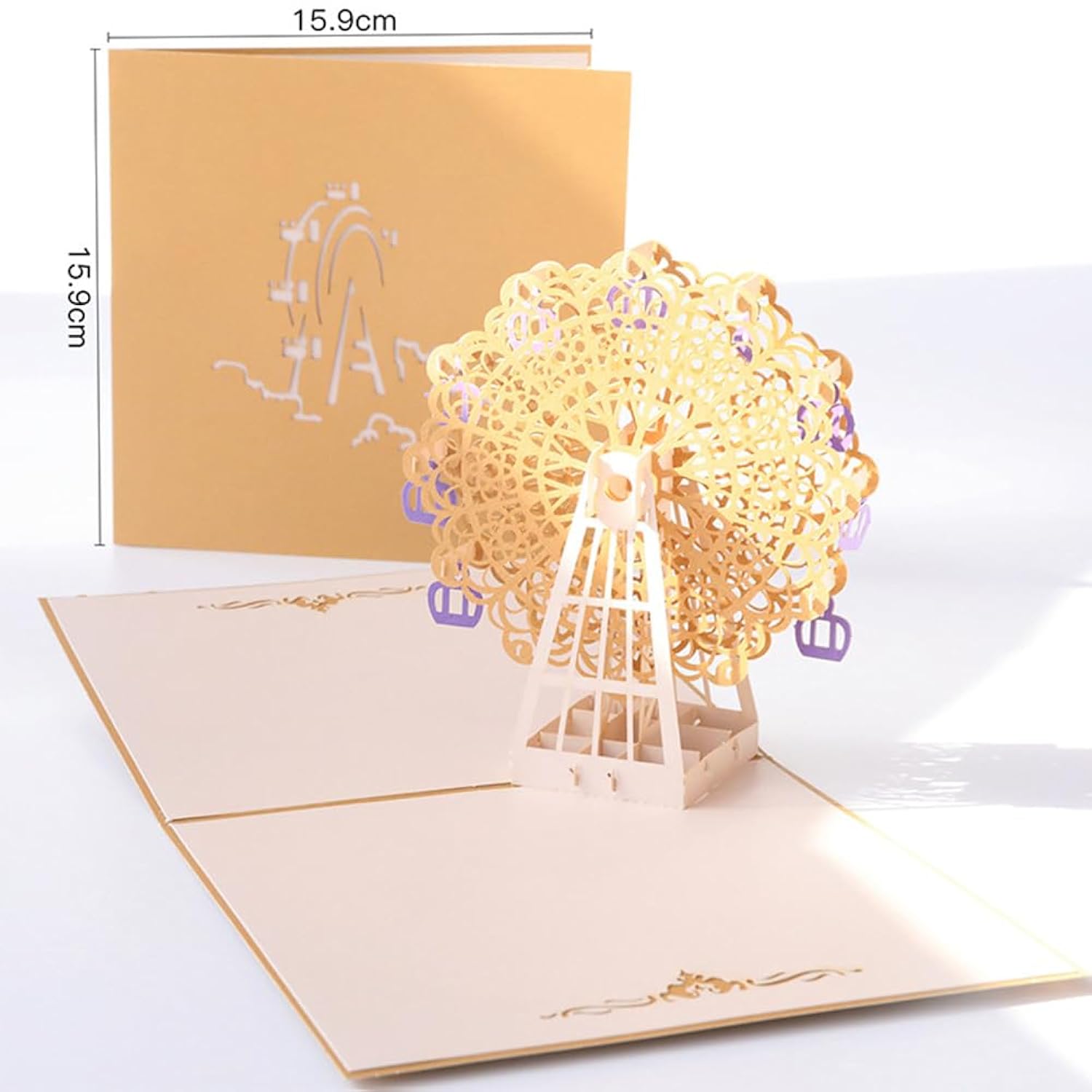 6 Pieces 3D Pop Up Cards, 3D Greeting Cards With Envelopes, Handmade 3D Popup Happy Birthday Cards For Christmas Valentine Birthday Anniversary Wedding Mother'S Day Boy Girl Friends Gift (Style A)
