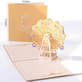 6 Pieces 3D Pop Up Cards, 3D Greeting Cards With Envelopes, Handmade 3D Popup Happy Birthday Cards For Christmas Valentine Birthday Anniversary Wedding Mother'S Day Boy Girl Friends Gift (Style A)