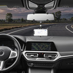 Rear View Mirror Phone Holder, 2023 Rotatable And Retractable Car Phone Mount, Cell Phone Holder Car Fit For Iphone 11 12 13 14 Pro Max Samsung All Phone