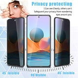 Anbzsign[2 Pack] Camera Lens Protector and [2 Pack] Privacy Screen Protector for Xiaomi Redmi Note 10 Pro/Note 10 Pro Max (2021) 6.67-inch, Anti-Spy