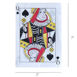 Casino Party Paper Napkins - 50 Pack Queen Of Spades Playing Card Shaped Disposable Paper Party Napkins 5"X7" For Casino Night Poker Game Party Supplies Tableware Decoration