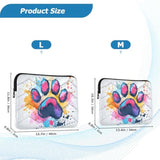 Abstract Dog Paw Print (2) Laptop Sleeve 15.6 Inch, Protective Laptop Case Briefcase Notebook Cover Carrying Computer Bag For Travel Work