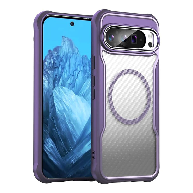 Pixel 9 Pro XL Case, Ultra Slim Shockproof TPU, MagSafe Compatible, Purple