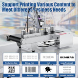 Js740 Inkjet Coding Machine With Mini Conveyor Belt, Automatic Online Inkjet Printer With 42Ml Original Quick-Drying Ink, Industrial Batch Code Printer Date/Barcode/Qr Code/Number/Label