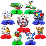 9Pcs Soccer Party Decorations,Soccer Table Decorations Centerprise