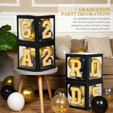 119pcs Class of 2025 Grad Decor – Balloon Boxes, Arch Kit, Banner & More