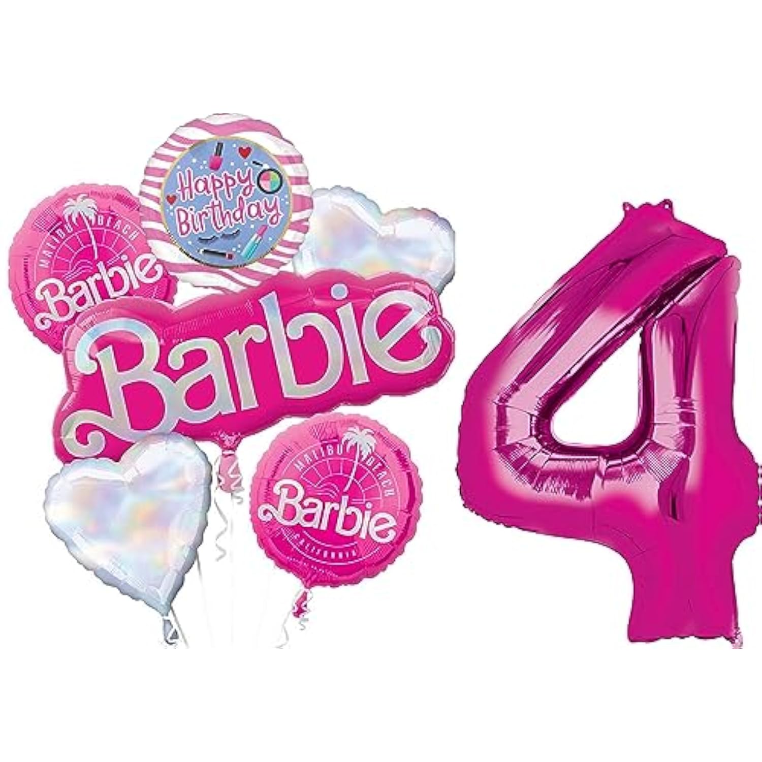 Anagram California Dreaming 4th Birthday Party Supplies Balloon Bouquet Decorations