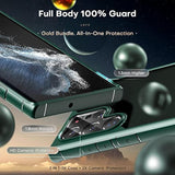 For Samsung Galaxy S22 Ultra Case, Translucent Matte Hard Back [ Grade Shockproof] [Anti-Scratch & Anti-Fingerprint] Slim Fit Protective Cover For Galaxy S22 Ultra Case 6.8'', Navy Blue