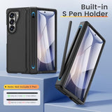 Z Fold 6 Case with Screen Protector and Invisible Kickstand, Black