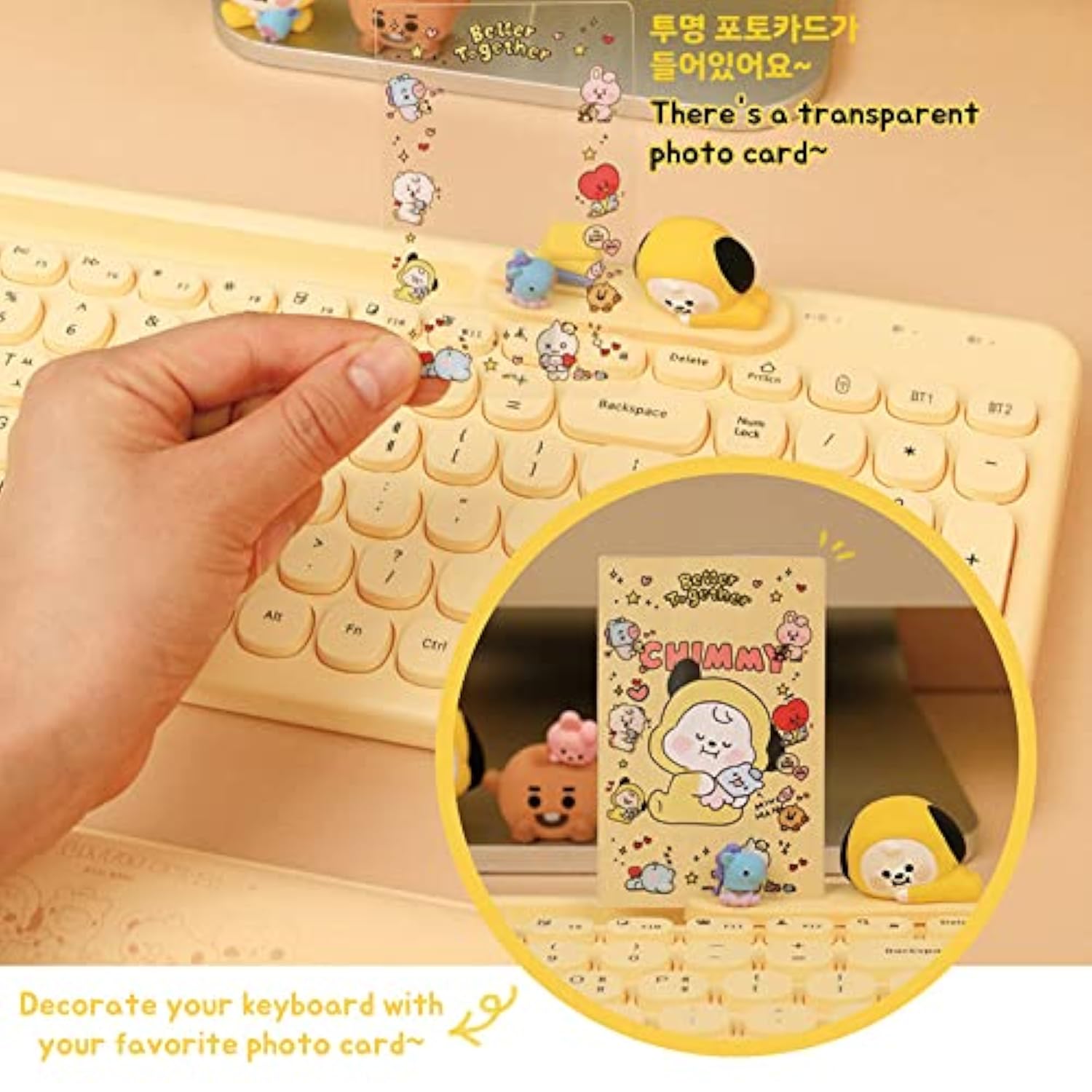 Little Buddy Multi Pairing Wireless Retro Computer Keyboards, Membrane 102 Key