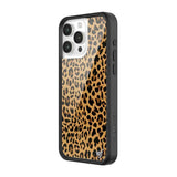 Cases - Meow, Compatible With Apple Iphone 15 Pro Max | Leopard Animal Brown Black Spots Cute Trendy - Protective Black Bumper, 4Ft Drop Test Certified, Women Owned Small Business