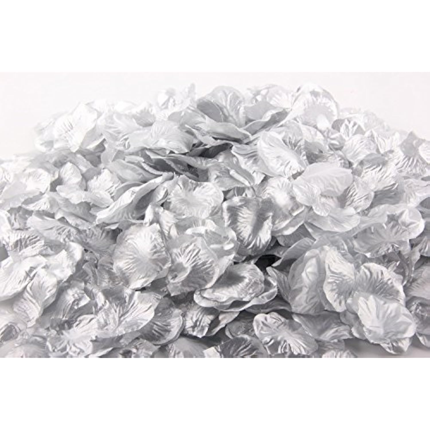 1000 Pcs Silk Rose Petals Fake Petals For Wedding Decoration Festive Supplies (Silver)