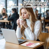 Funky Pink Butterfly Mouse Pad, Trendy Preppy Butterflies Mousepad For Gaming Work Computer Laotop Office Dorm With Non-Slip Rubber Base, 9.5X8 Inch