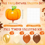 Fall Balloon Pumpkin Foil Stand Kit Table Centerpiece Boho Wedding Birthday