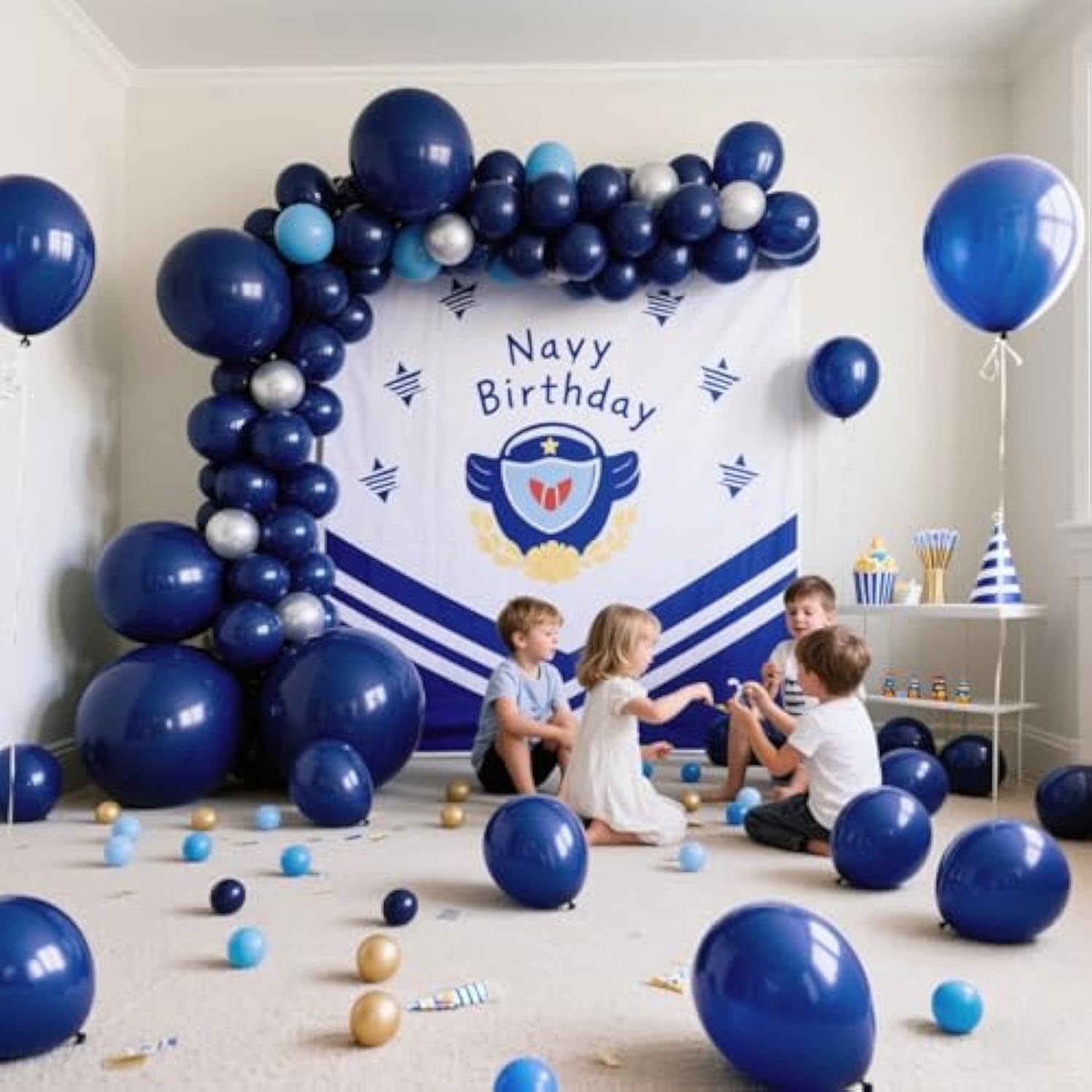 Navy Blue Balloons Latex Party Dark Blue 160 Pack 5 Inch Round Navy Balloons For Wedding Graduation Birthday Party Backdrop Decorations