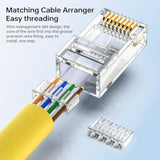 Cat6 Rj45 Connectors, Cat 6 2-Piece Rj 45 Ends, Utp 8P8C Ethernet Connector Pl