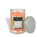 Tuscany Candle Peach Prosecco Long-Lasting Scented Jar Candle, 18 oz