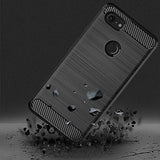 for Google Pixel 3 Phone Case,Slim Thin Soft Flexible TPU Rubber Gel Skin Silicone Lightweight Anti-Scratch Shock Absorption Carbon Fiber Protective