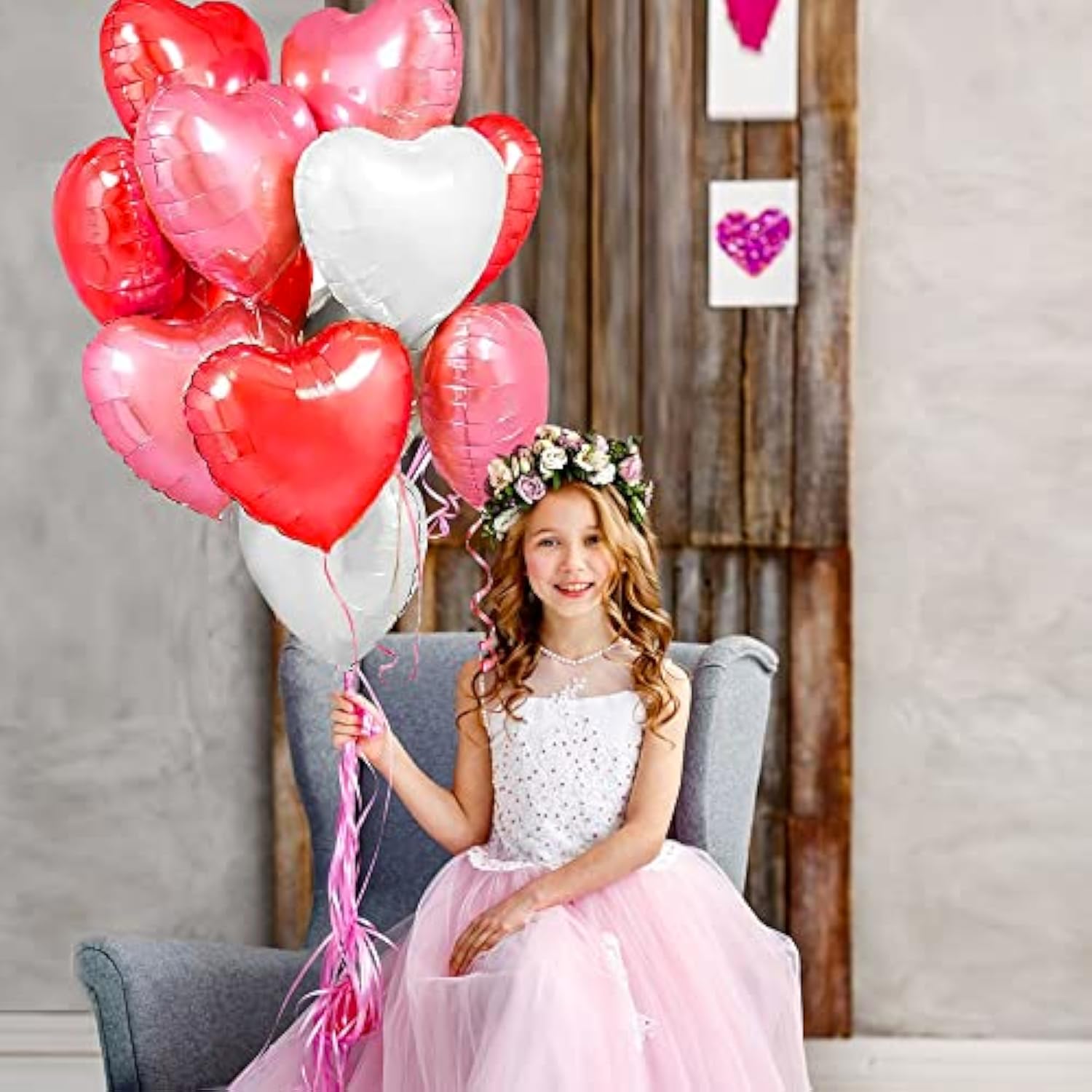 Heart Foil Balloons For Valentine'S Day Decorations, 'I Love You' Balloons, Romantic Decorations For Special Night (18 Inch)