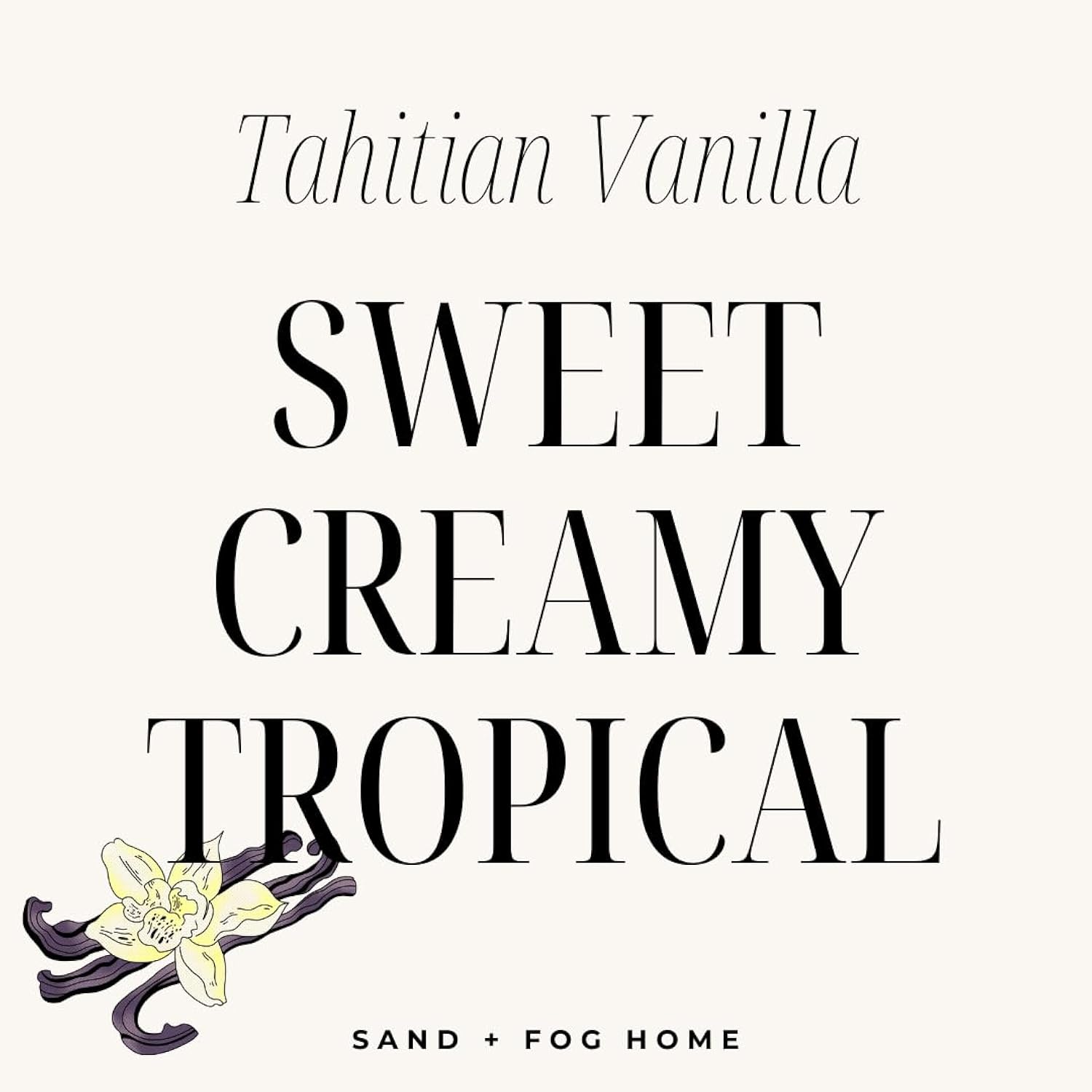 Scented Candle - Tahitian Vanilla – Additional Scents And Sizes – 100% Cotton Lead-Free Wick - Luxury Air Freshening Jar Candles - Perfect Home Decor – 12Oz