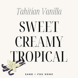 Scented Candle - Tahitian Vanilla – Additional Scents And Sizes – 100% Cotton Lead-Free Wick - Luxury Air Freshening Jar Candles - Perfect Home Decor – 12Oz