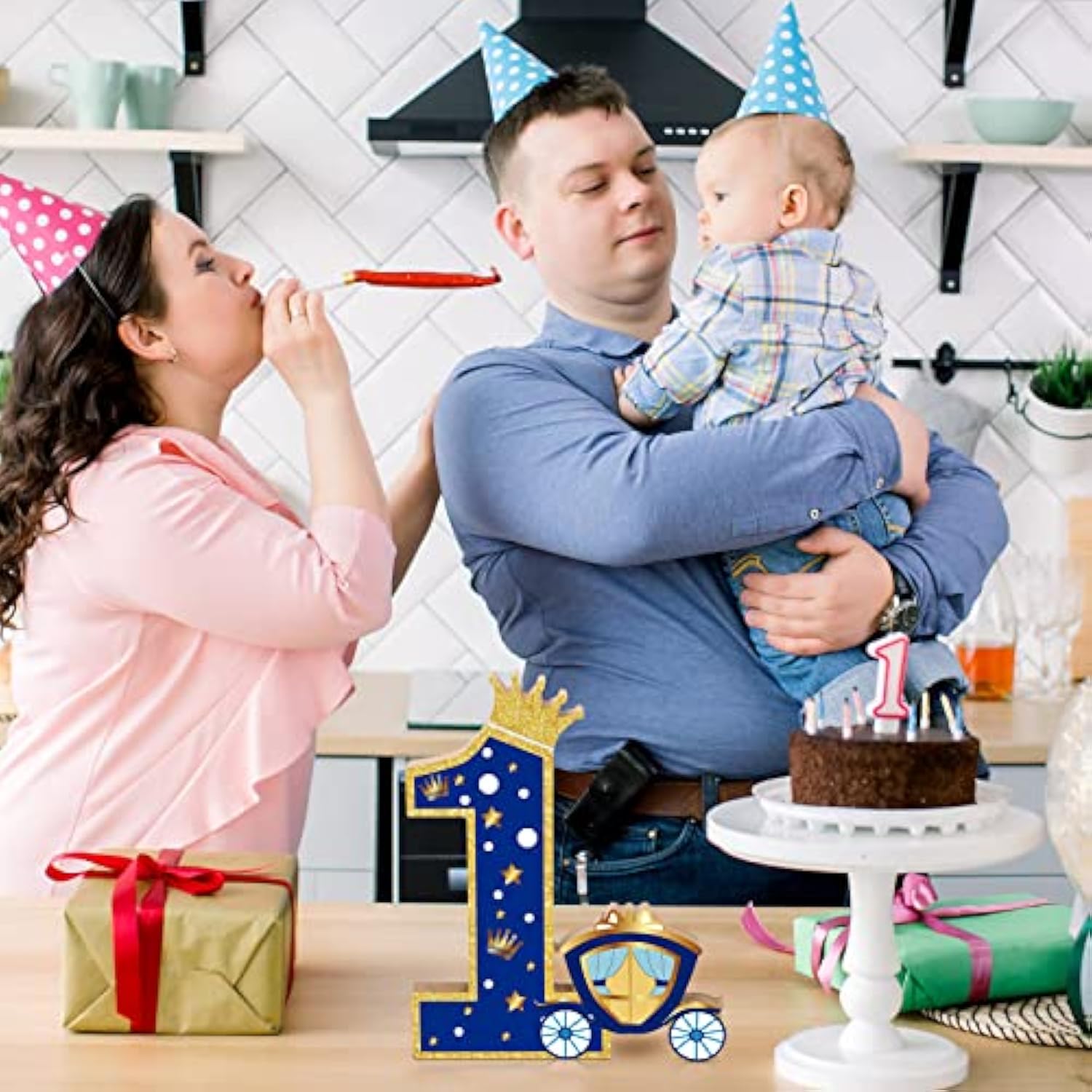 Prince Number 1 Wooden Sign Royal 1St Birthday Table Centerpiece Princ