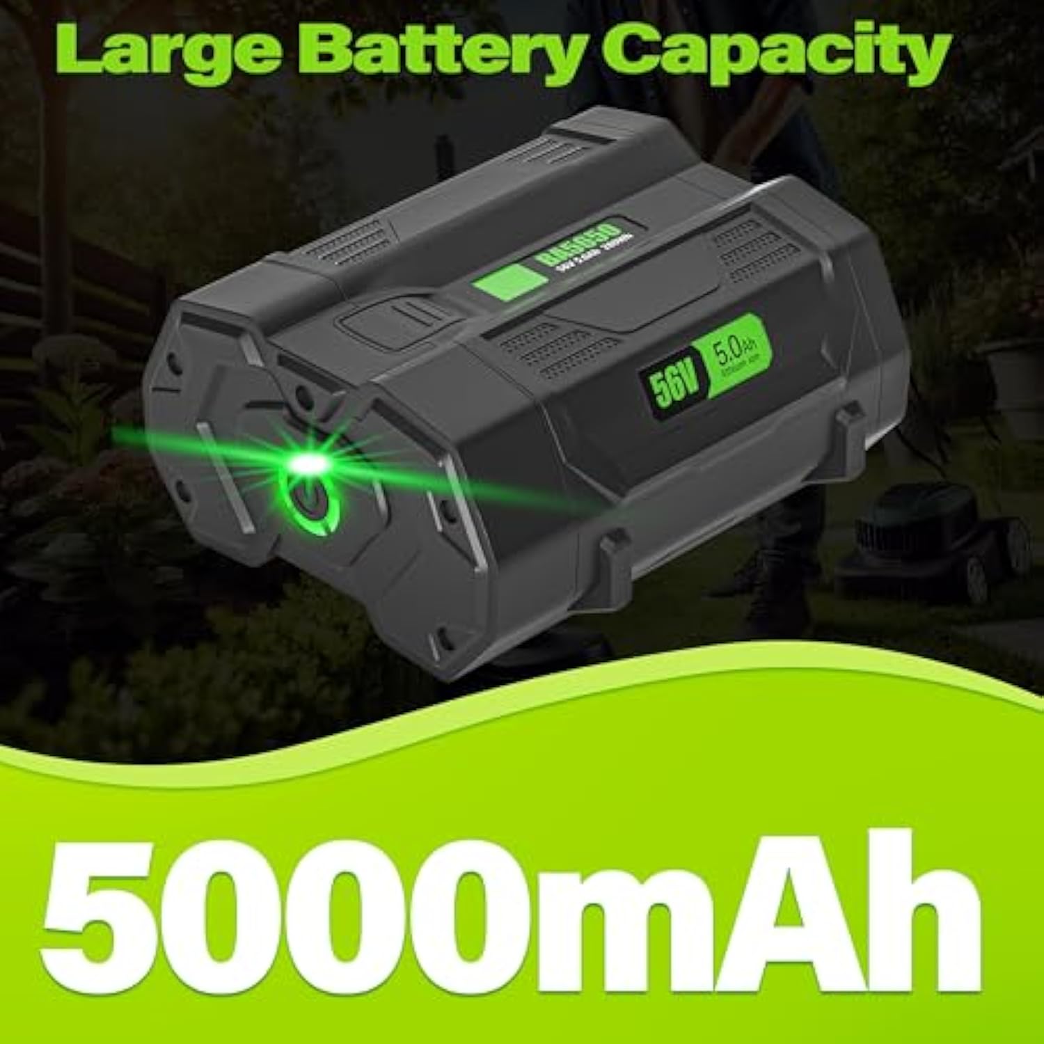 Replacement For Ego 56V 5.0Ah Battery Ba2800 Ba4200 Ba1400 Battery, Compatible With All 56V Ego Power Tools Cs1604 Cs1804 Cs1403 Ht2400 Lb6504 Lb5804 Lb6500 Lb4800 Ph1400 Tools