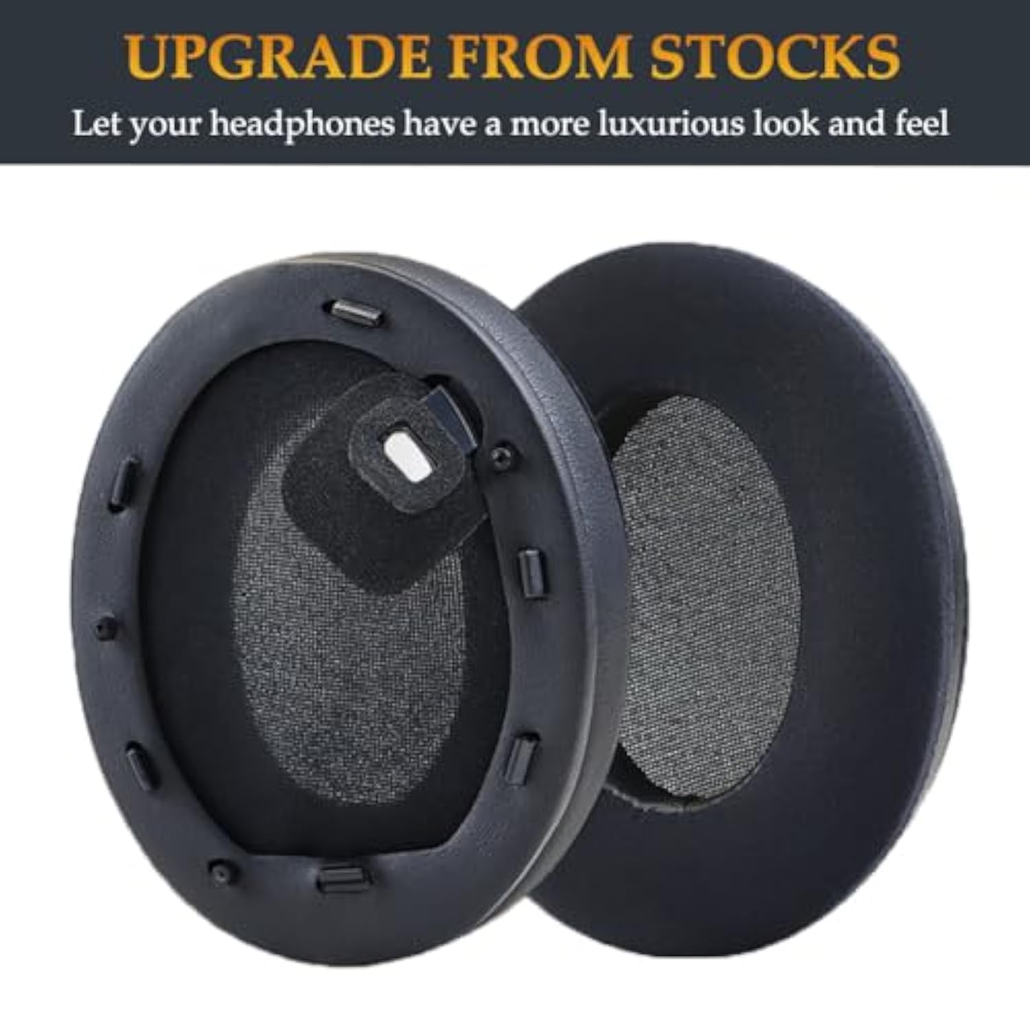 Wh-1000Xm4 Ear Pads Cooling Gel Xm4 Replacement Ear Pads Upgrade Wh1000Xm4 Earpads Cushions Compatible With Sony Wh-1000Xm4 Wireless Noise Canceling Overhead Headphones (Black)