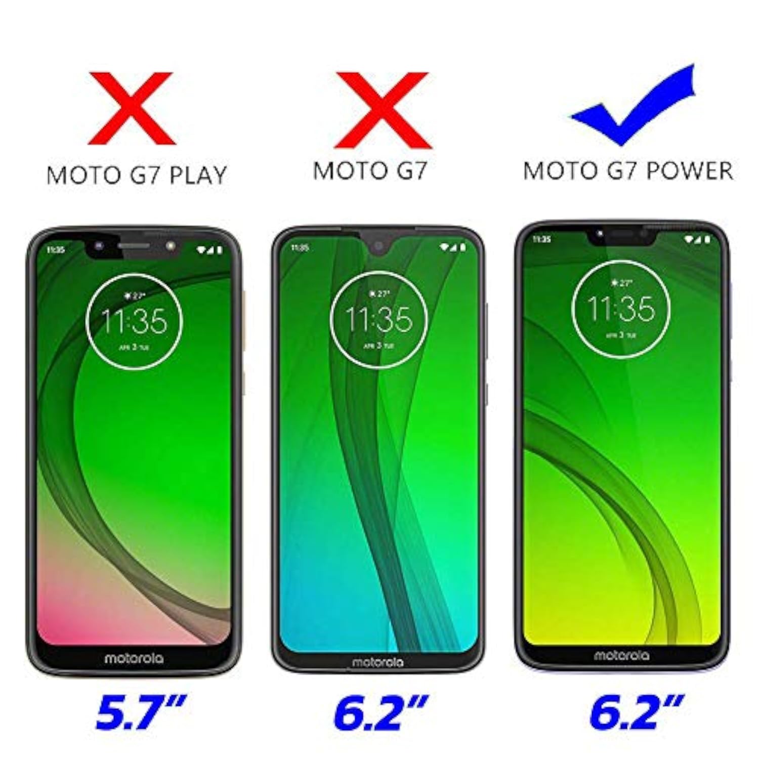 Military Grade Drop Impact Protection for Motorola Moto G7 Power Phone Case, 360 Metal Rotating Ring Kickstand Holder, Magnetic Car Mount, Armor Shockproof Case for Moto G7 Power (Black)