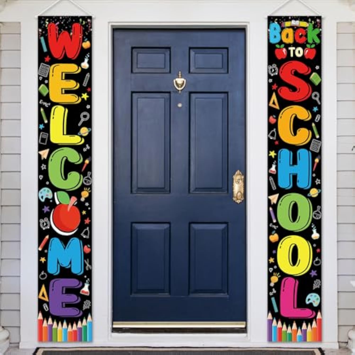 Welcome Back to School Banner – First Day Classroom & Porch Sign Decor