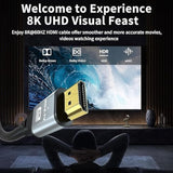 Hdmi Cable 12Ft, 48Gbps 8K@60Hz 4K@120Hz, Hdcp 2.2 & 2.3, Dts:X, Hdr 10 Compat