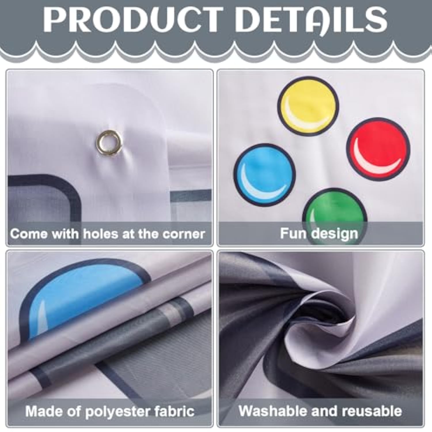 Game On Photo Prop Video Game Birthday Party Decorations Gaming Theme Backdrop Banner Handheld Gaming Console Photo Booth Frame Background For Boys Birthday Gamer Favor Supplies 73X44Inch