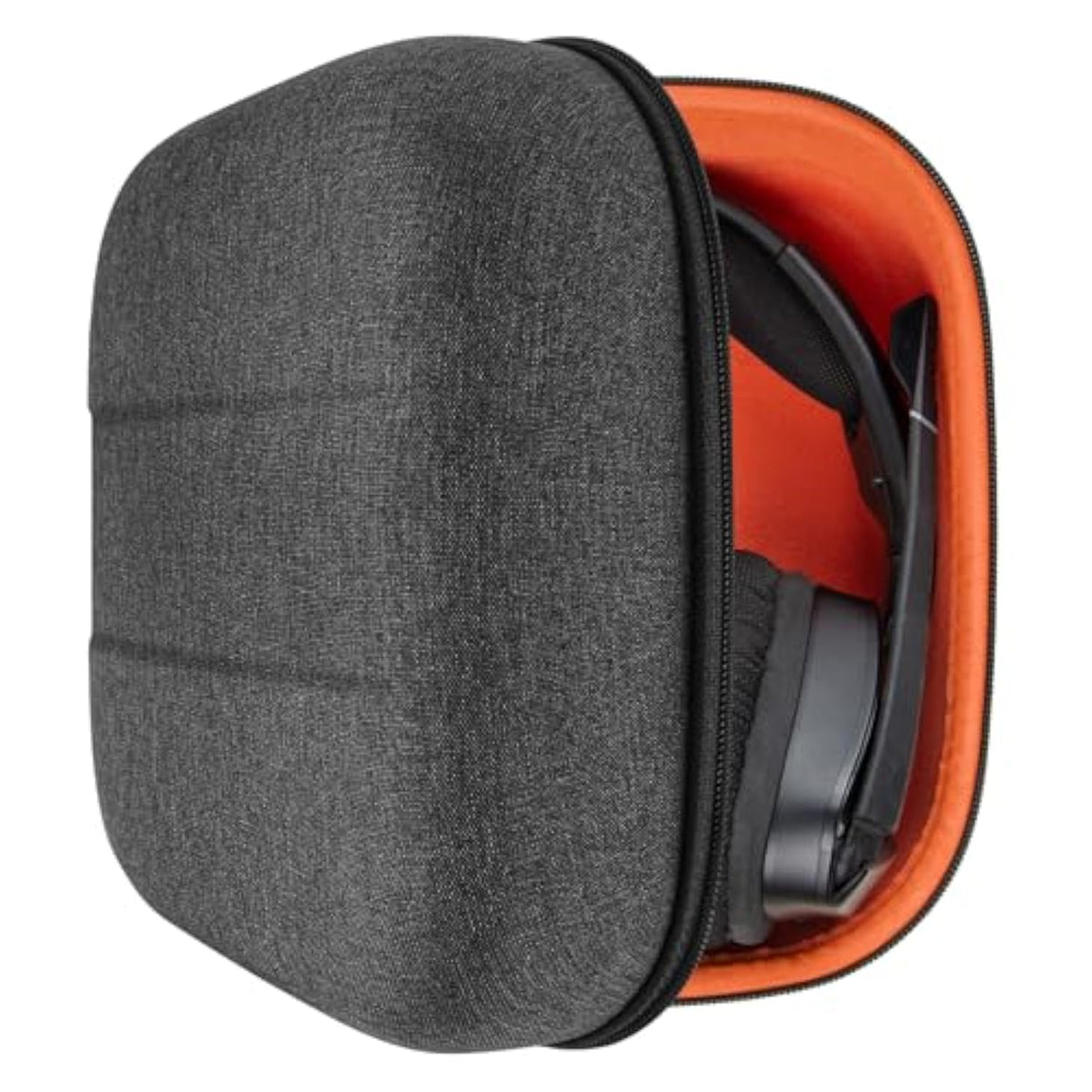 Geekria Shield Headphones Case Compatible with Corsair Void v2 Wireless, HS80, Virtouso, HS55, HS65, Replacement Extra Hard Shell Travel Carrying Bag with Cable Storage (Dark Grey)