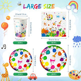 Art Party Supplies for 24 – Paint-Themed Plates, Cups, Napkins, Tablecloth (122pcs)