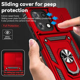 Phone Case For Motorola Moto G 5G 2025/Moto G 5G 2026/Moto G Play 2026 Case With Hd Screen Protector & Slide Camera Cover & Kickstand, [Military-Grade] Phone Case, Red
