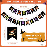 Halloween Pumpkin Banner: Colorful Paper Party Garland
