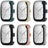 6Pack Compatible With Amazfit Active 2 Square Smartwatch Screen Protector Case Watch Face Cover Full Protection
