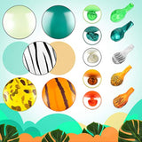 24 Pieces Jungle Balloons 12 Inch Animal Print Balloons Safari Theme Party Decorations Jungle Theme Party Supplies(Animal Print Style,Fresh Color)