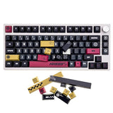 138 Keys Rainbow Keycaps Side Transparent, Oem Profile Pbt Pc Five-Sided Therm