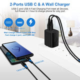 Samsung Android Phone Charger Fast Charging For Galaxy A17 A16 S25 Ultra S24 A15 A13 A14 5G A53 S22 Fe S21 A25 A23, 20W Power Wall Charger Plug,38W Usb C Cigarette Lighter Adapter,3+6Ft Type C Cable