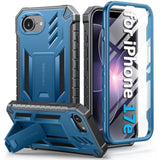 iPhone 17e Case with Built-in Screen Protector and Kickstand for iPhone 17e/16e