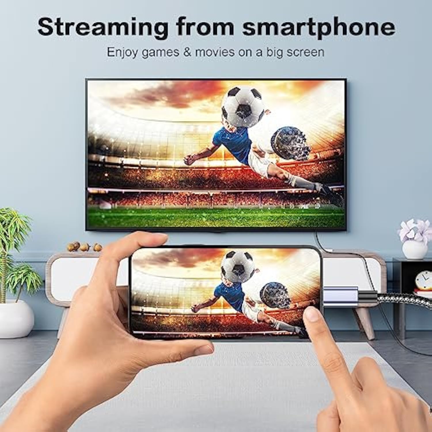 Usb C To Hdmi Cable 4K@60Hz 10Ft Braided Usb Type C To Hdmi Adapter For Home O