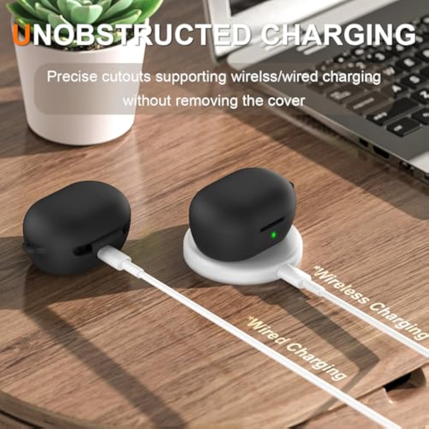 Bose New QuietComfort Earbuds Silicone Case Cover, Soft Protective Skin