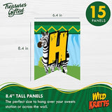 Officially Licensed Wild Kratts Birthday Party Supplies - 1 Pre-Strung Happy Birthday Banner - Wild Kratts Birthday Party Supplies