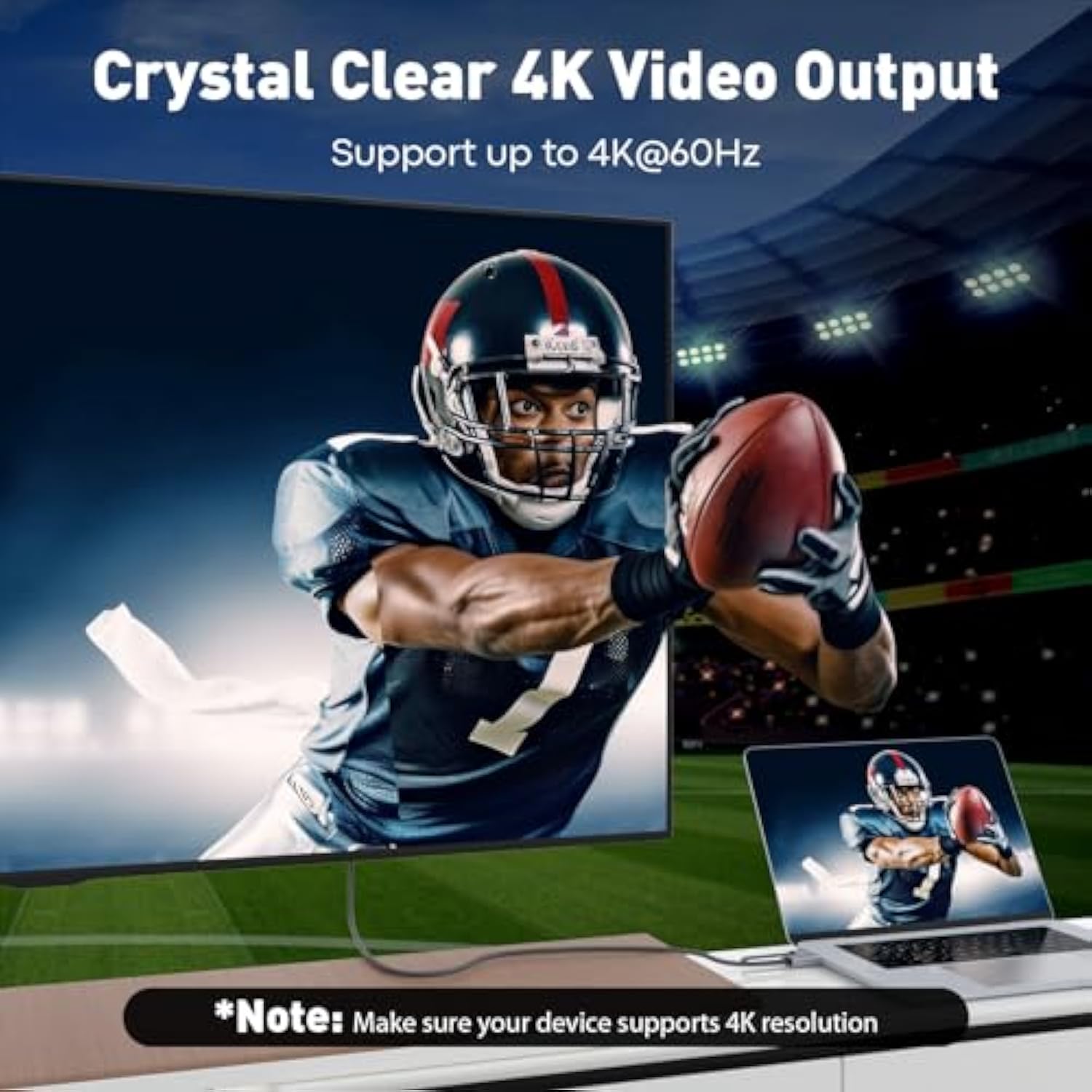 Active Hdmi To Displayport Cable (4K 60Hz,1080P 120Hz) Uni-Directional Hdmi 2.