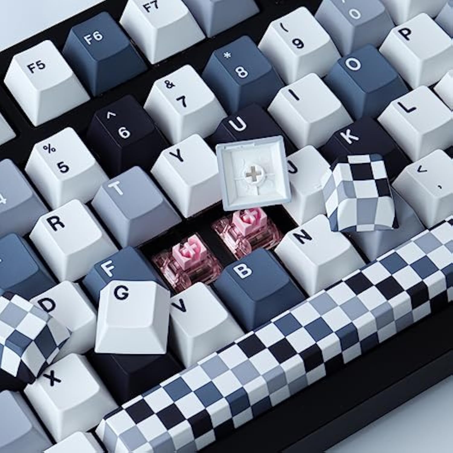 Pbt Keycaps 134 Keys Mosaic Keycaps Cherry Profile Dye-Sublimation Custom Keyc