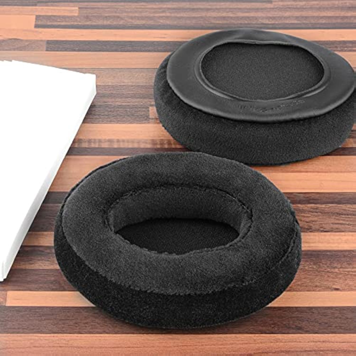 Geekria Comfort Velour Replacement Ear Pads Compatible with Sony, SteelSeries Arctis, Turtle Beach, Skullcandy, HyperX and Other Large or Mid-Sized Over-Ear Headphones, Ear Cushions (Black)